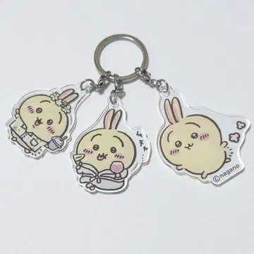 치이카와(먼작귀) 관광 아크릴 삼단 키링 토끼
