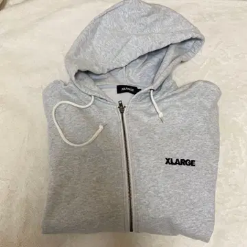 XLARGE 그레이 풀 집업 후드티 L 사이즈