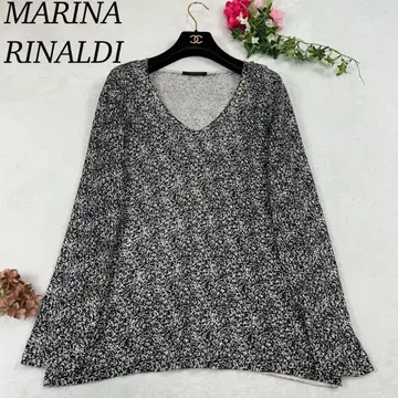 J757 M 마리나 리날디 티셔츠 블랙 그레이 여성용