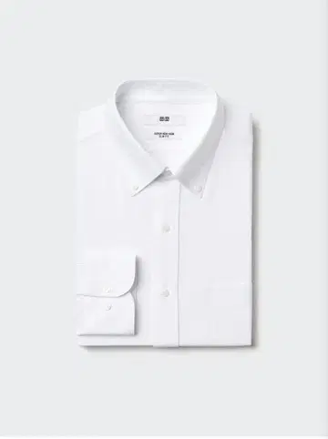 슈퍼 논아이론 저지 슬림 셔츠/버튼 다운