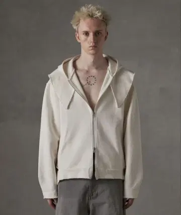 GRANCY 헤비 웨이트 레이어 디자인 풀 지퍼 후디