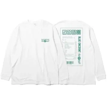 블루엔 Meet the Quintetto 2 화이트 긴팔 롱T