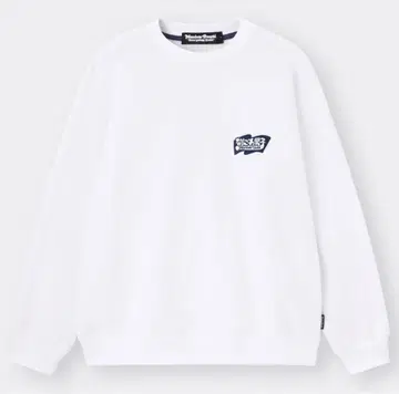 나니와단시 GU 콜라보 맨투맨 풀오버 화이트 M 사이즈