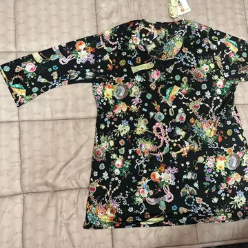 튜닉 7부 소매 룸웨어 세트