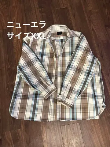 [New Era] 체크 무늬 셔츠 XXL