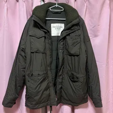 Abercrombie & Fitch 밀리터리 자켓 다크 그린