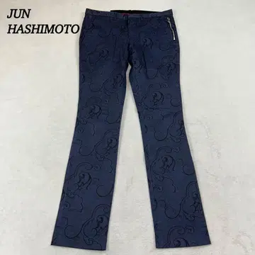 J767 새상품급 L 하시모토 준 슬랙스 네이비 남성용