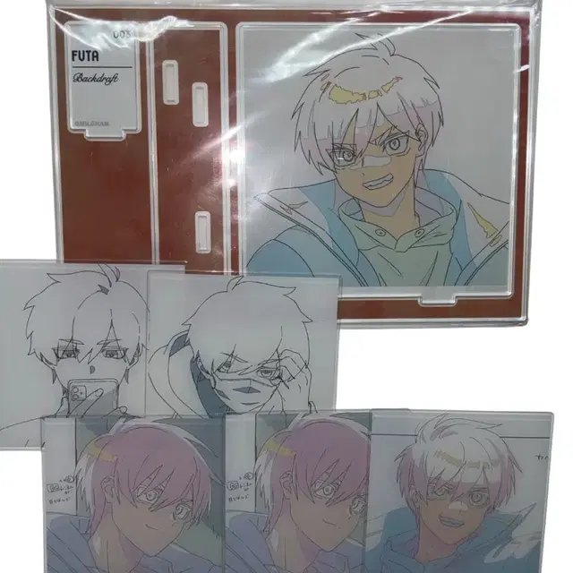 밀그램 카지야마 후우타 원화 아크릴 카드 스탠드 1심 2심