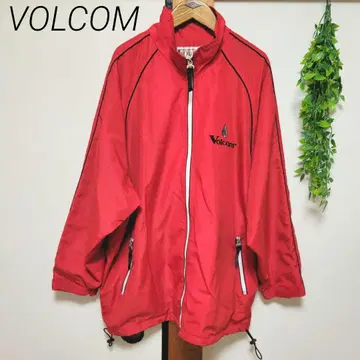 VOLCOM 볼컴 윈드 브레이커 저지 레드 빨간색 구제 의류 90s