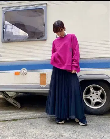 [ Tranoi ] 사이드 슬릿 맨투맨 새상품 퍼플