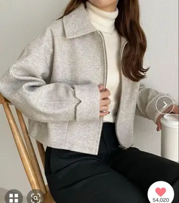 스텐 칼라 쇼트 아우터