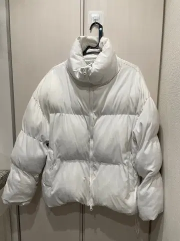 다운 자켓 화이트 XL 오버 사이즈