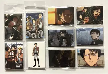 진격의 거인 리바이 200경 스퀘어 캔뱃지 종합 세트 4