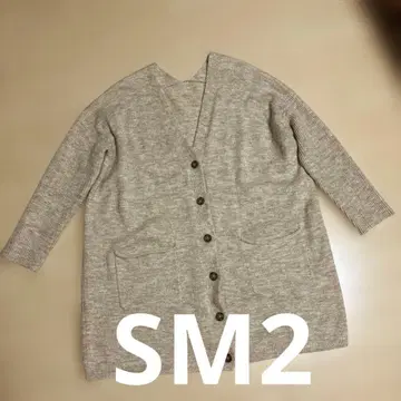 타임세일 사만사 모스모스 울 혼방 V넥 니트 가디건