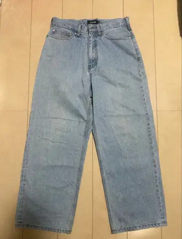 XLARGE 블루 와이드 레그 데님