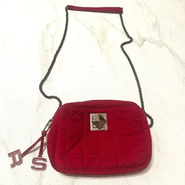 소니아 리키엘 퀼팅 빨간색 숄더백