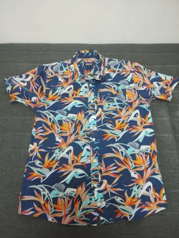 patagonia 파타고니아 알로하 셔츠 극락조화 네이비 베이스