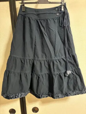 핑크하우스 플레어 스커트 코튼