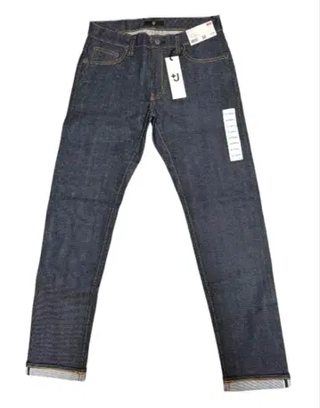 UNIQLO +J 셀비지 스트레이트 청바지/NAVY/31/미사용
