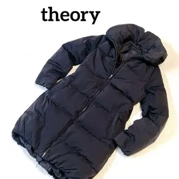 [ 새상품급 ] theory 띠어리 다운 코트 롱 블랙