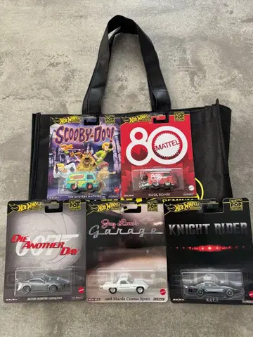 핫휠 미니카 5대 세트 토트백 포함