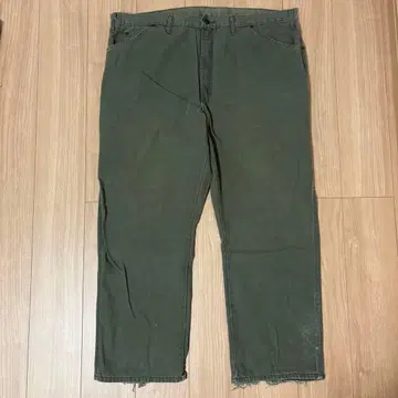 Dickies 페인터 팬츠 카키 W44 초와이드
