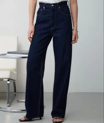 AZUL by moussy 하이웨스트 와이드 팬츠 S 사이즈