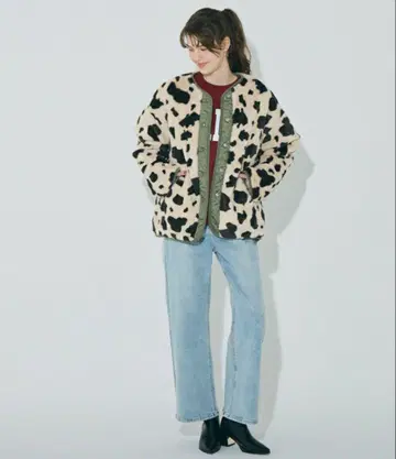 coca 워셔블 리버서블 퀼팅 블루종