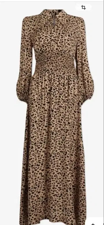 Baum und Pferdgarten 레오파드 표범 무늬 원피스 36