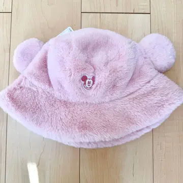 [ 새상품/미사용 ] TDR 디즈니 복슬복슬 모자 햇 캡 핑크