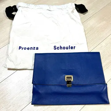 프로엔자 스쿨러 클러치백 파랑 실버