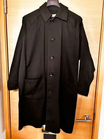 SHIPS 프리미엄 헤븐리 코튼 스텐카라 코트 블랙