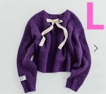 니코앤드 [ WILLIAM B. ELIOTT ] 백리본 니트 풀오버