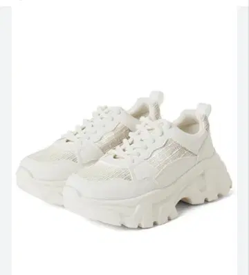 화이트 통굽 스니커즈