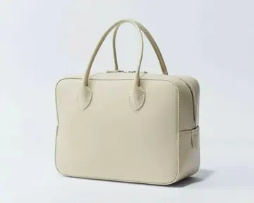 MAISON CANAU 메종 카나우 BOX 보스턴 백 M 비스킷