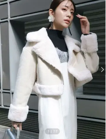 MERCURY DUO 페이크 무스탕 봄버 자켓