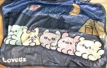 러브이즈 담요 파랑 전원 집합 무릎담요 삐용치 스목삐
