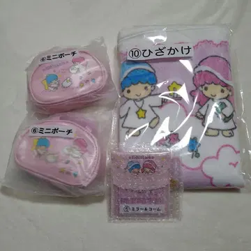 키키라라 복권 리틀트윈스타 산리오 미니 파우치 무릎담요 세트