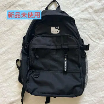 [ 익명 배송 ] 미사용 새상품 아이러브헬로키티 하블랙 백팩 블랙
