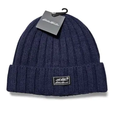 Eddie Bauer 니트 캡 메리노울 혼 네이비