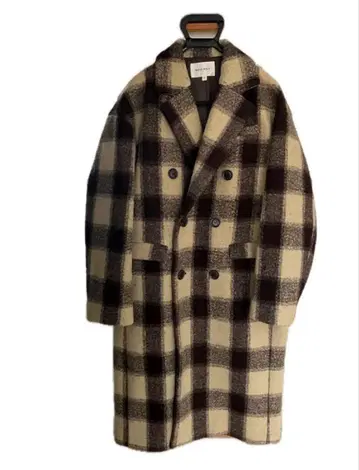 MOUSSY 롱 코트 체크 무늬 아우터