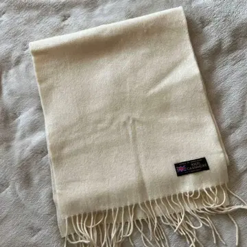 아이보리 100% 캐시미어 머플러