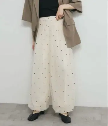 KBF 플로키 도트 튤 벌룬 팬츠