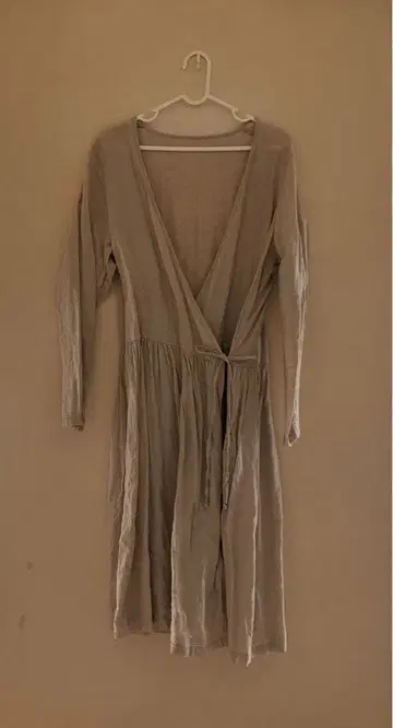 네스트로브 린넨 카슈쿨 롱 원피스 라이트 베이지