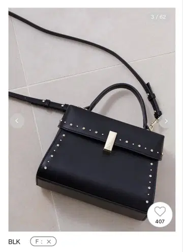 [ 뤼탕 ] 비쥬 스터드 미니백 ( M ) ( BLK )