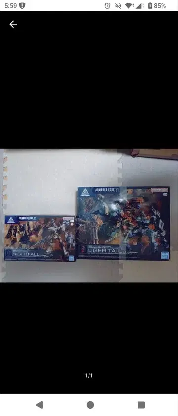 아머드 코어 VI 30MM 프라모델 라이거 테일+나이트 폴 세트