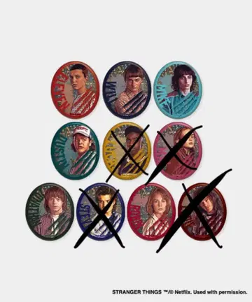 기묘한 이야기 캔뱃지 6종 낱개 판매 가능