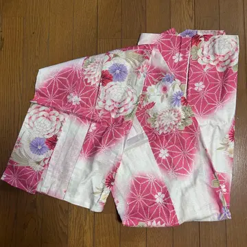 레스 빠세 유카타 핑크 화이트 모란