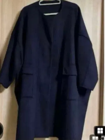 [ 새상품급 ] 미즈이로 인드 쿨넥 와이드 코트