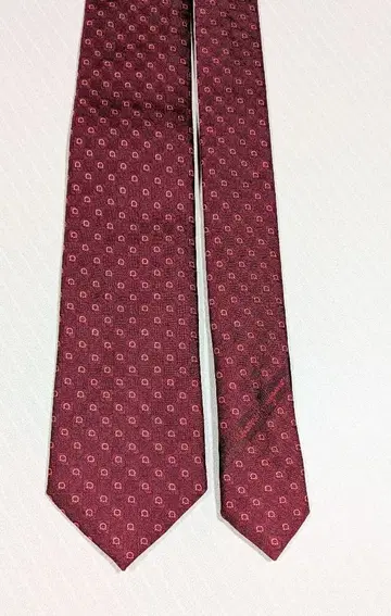 Salvatore Ferragamo 버건디 넥타이